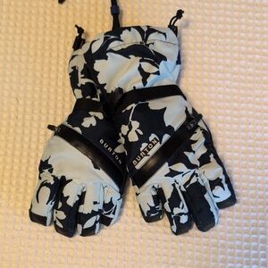 Burton Kids' Black and White Mittens